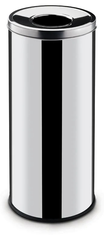 Kosz na śmieci do segregacji odpadów, 45 L, nierdzewny, bez naklejki