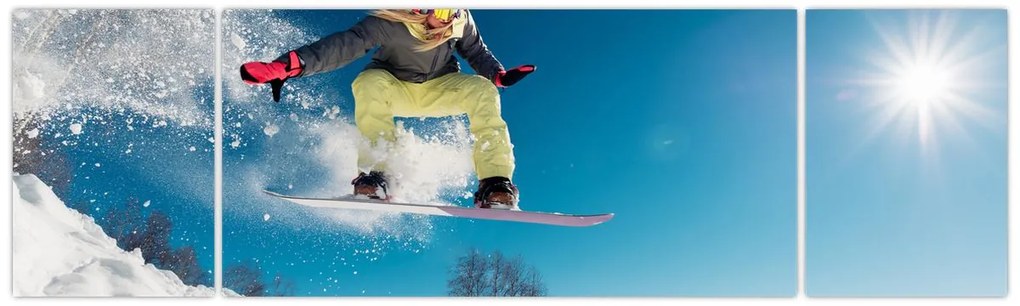 Obraz - Snowboardzista (170x50 cm)