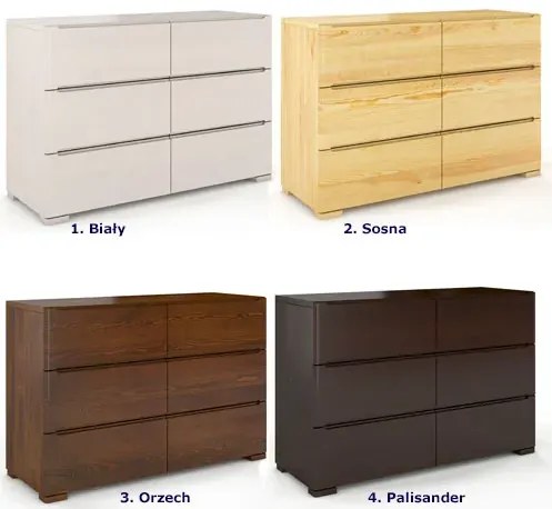 Komoda drewniana 6 szuflad Ventos 5S - Manus