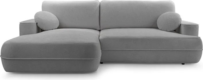 Narożnik FUEGO wolnostojący układ L strona Lewa z funkcją spania w tkaninie Bubble 06