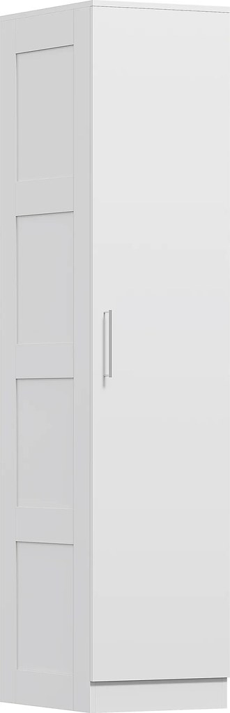 HOMCOM Szafa wielofunkcyjna z drążkiem, półką, drzwiami Soft-Close 40 x 52 x 180 cm Biała