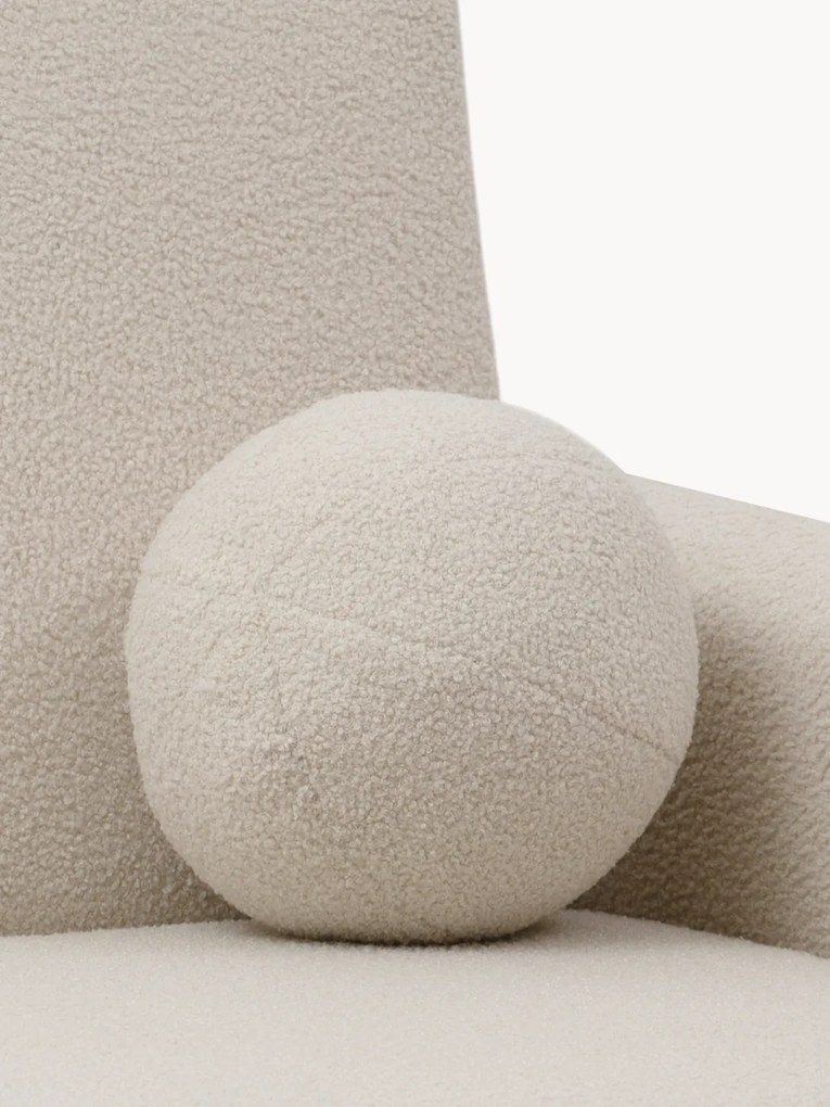 Sofa rozkładana Nido trzyosobowa 140 cm z pojemnikiem - jasny beżowy boucle Quelle 03