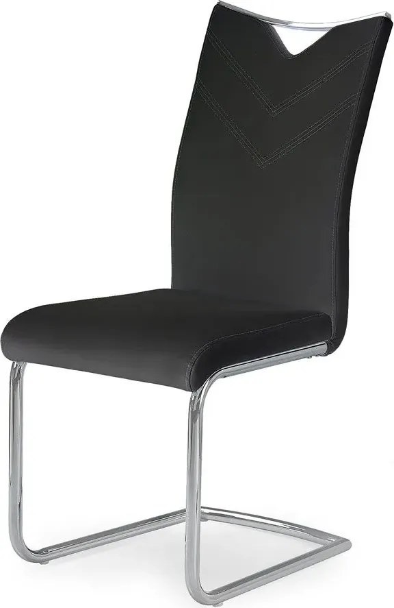 Czarne Krzesło Minimalistyczne M2-K65