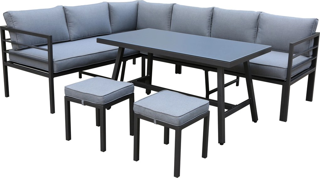 Doppler YORK SET - aluminiowy zestaw mebli ogrodowych - Towar rozpakowany (N639)