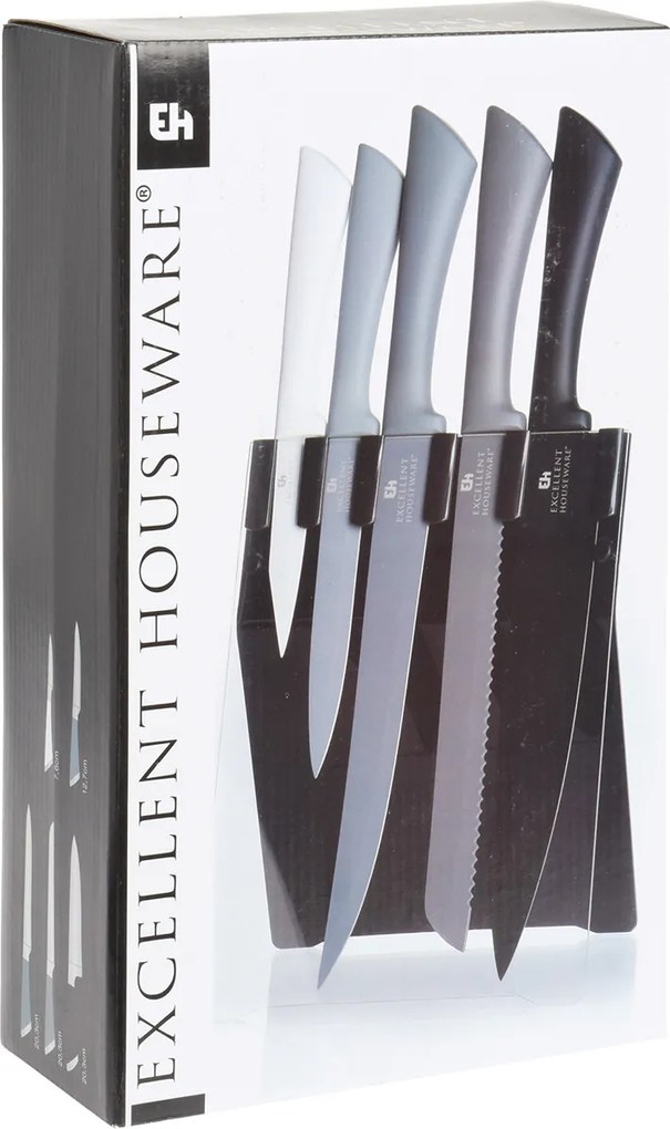 5-częściowy zestaw noży w stojaku
