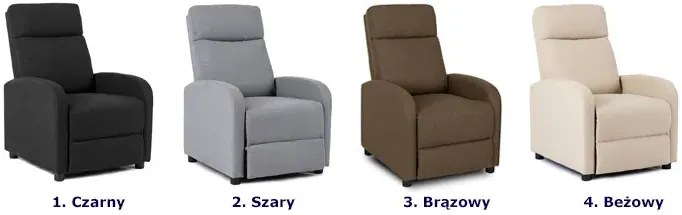 Beżowy rozkładany fotel wypoczynkowy H5-H33