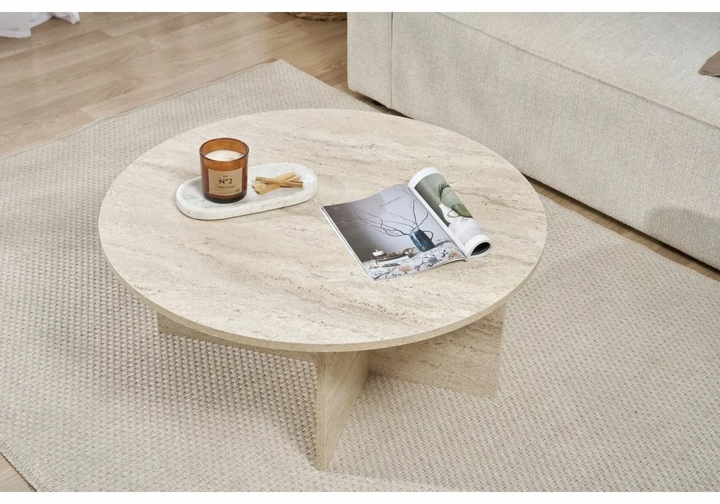 Stolik konferencyjny Soleil Travertine