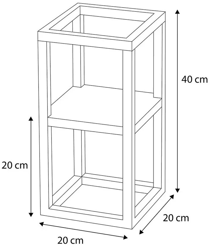 Loftowy mały kwietnik stojący K1-B30