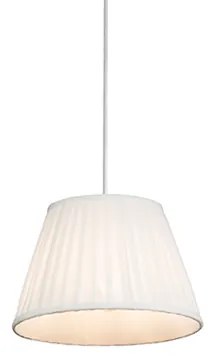 Retro lampa wisząca kremowa 25 cm - Plisse