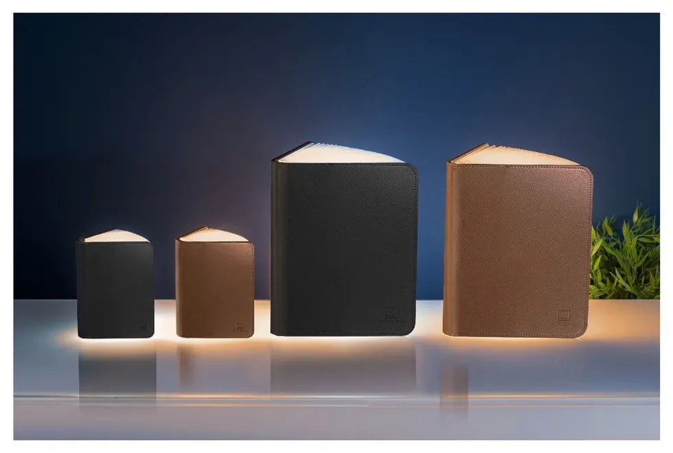 Czarna dekoracja świetlna na USB Booklight – Gingko