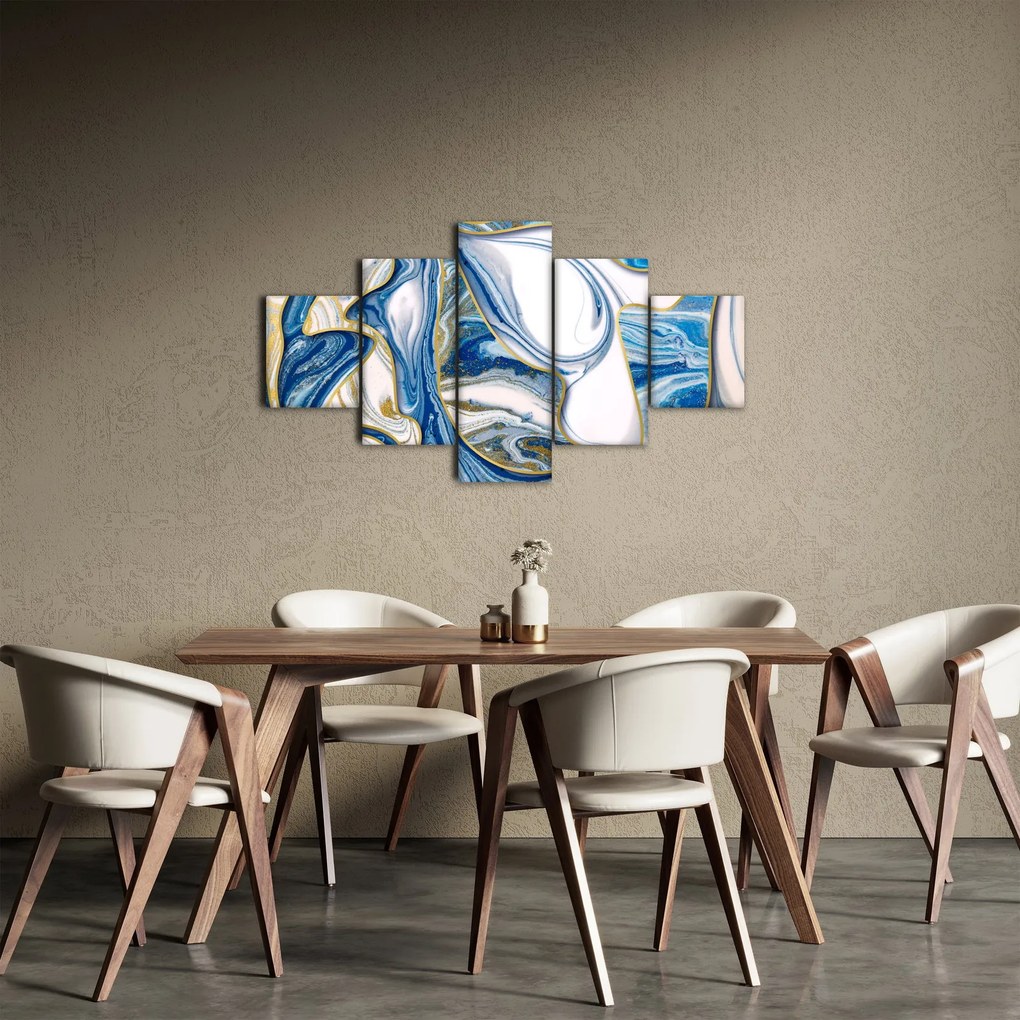 Obraz - Fale z marmuru (125x70 cm)