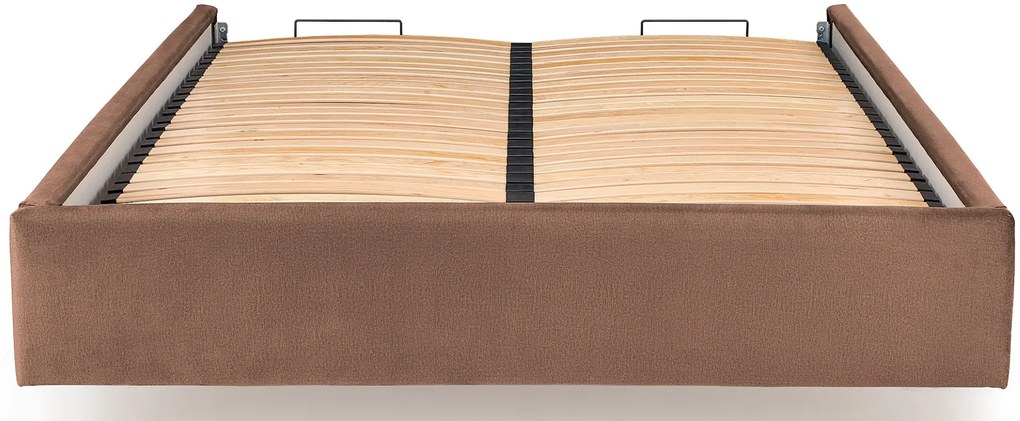Beżowy korpus łóżka tapicerowanego N2-W93