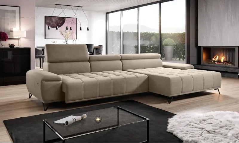 Narożnik PALLADIO MINI z elektryczną regulacją siedziska WERSAL