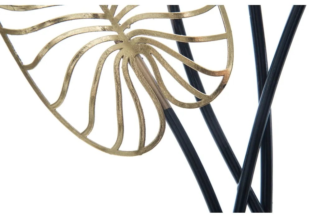 Metalowa dekoracja wisząca z wzorem liści Mauro Ferretti Luxy -B-, 31x90 cm