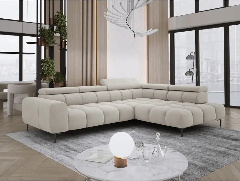 Narożnik PLAZA L Prawostronny w tkaninie CLOUD 03 WERSAL