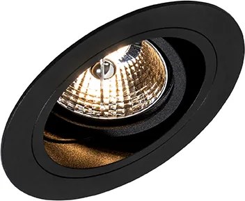 Zestaw 6 Nowoczesna oprawa do wbudowania okrągła biała regulowana - Chuck 70