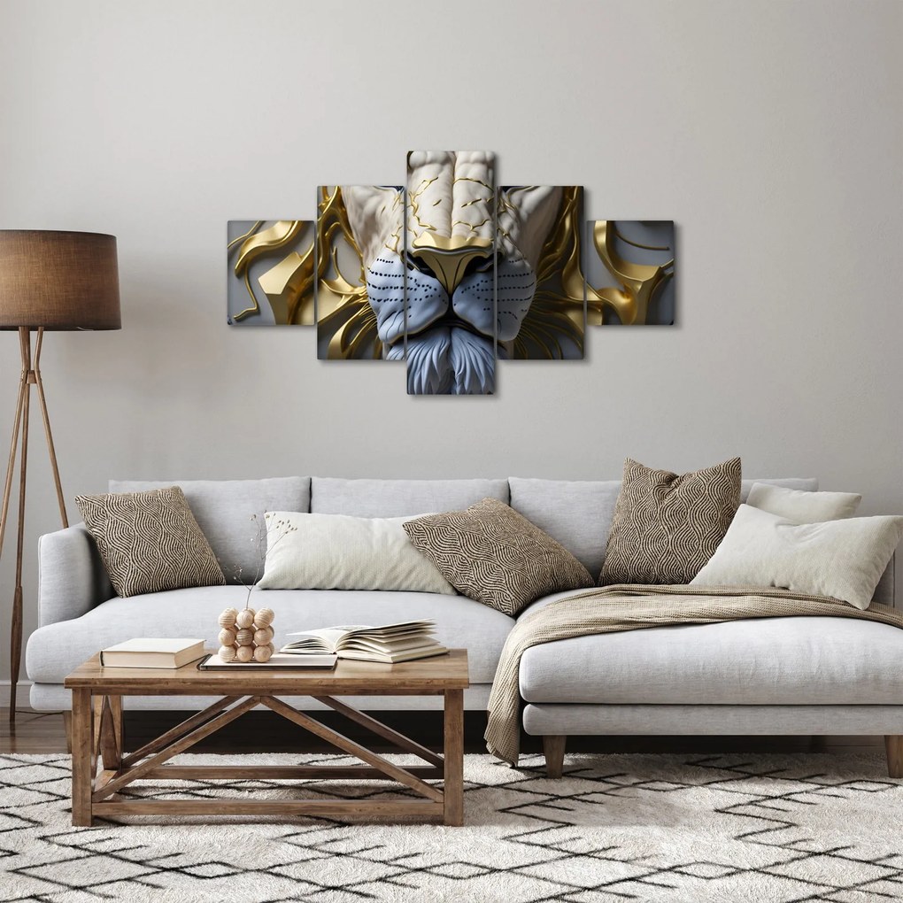 Obraz - Głowa Lwa (125x70 cm)