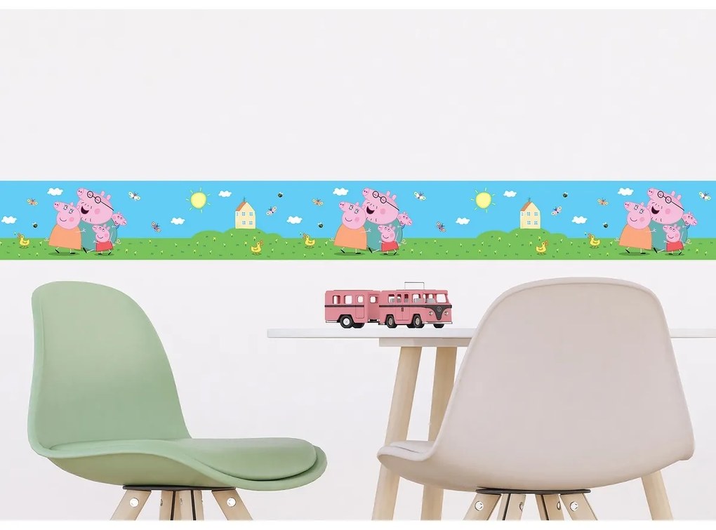 Dekoracyjny pas samoprzylepny Peppa Pig Classic, 500 x 9,7 cm