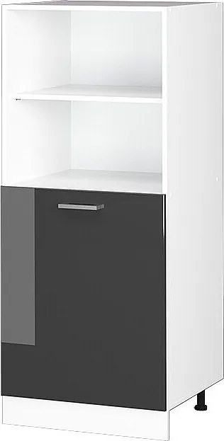 Szafka kuchenna antracyt wysoki połysk 60x57x143 r-line