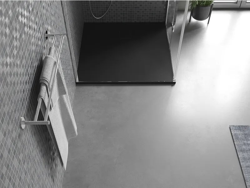 Mexen Bert brodzik kwadratowy SMC 80 x 80 cm, czarny - 4K708080