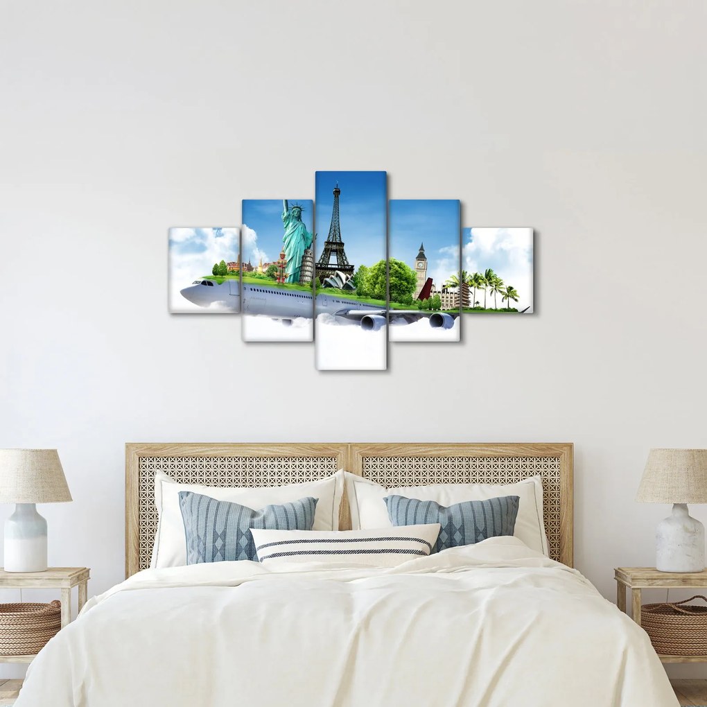 Obraz - Podróż dookoła świata (125x70 cm)