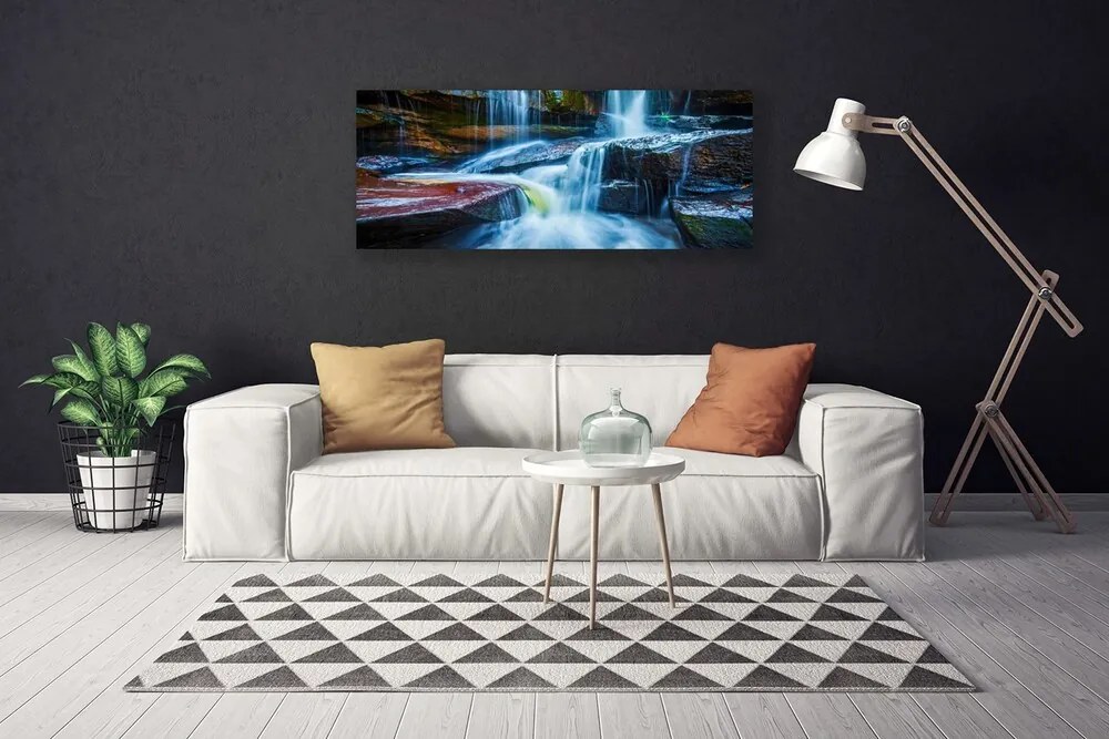 Obraz canvas Odbicie Liści w Cichej Tonii