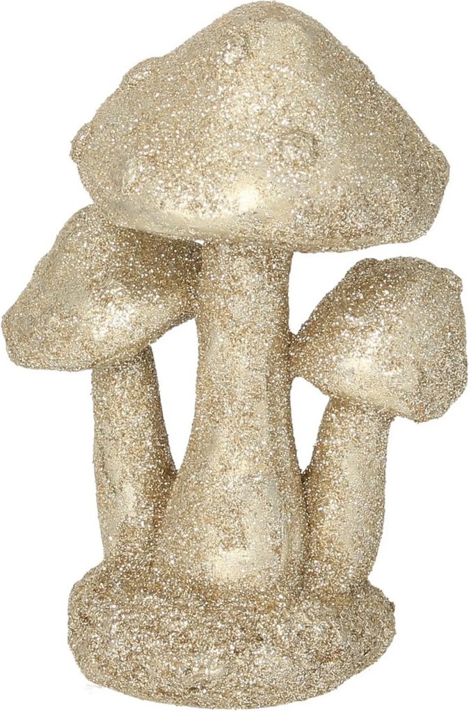 Dekoracja Golden Mushrooms 12cm