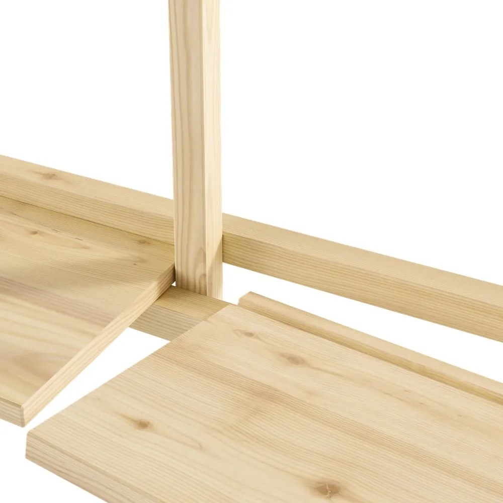 Regał ścienny z litego drewna sosnowego w naturalnym kolorze 192x127 cm Groove – Karup Design