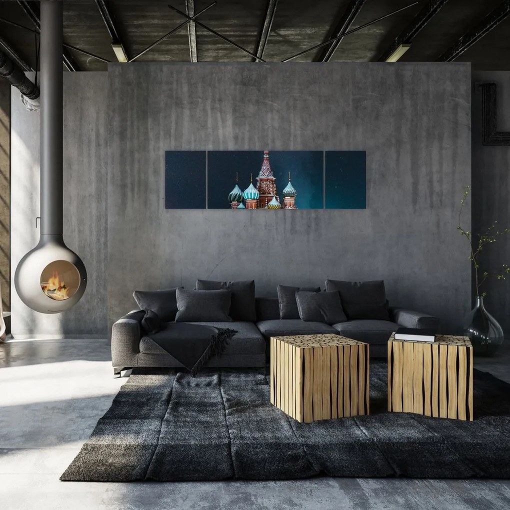 Obraz budowy w Rosji (170x50 cm)