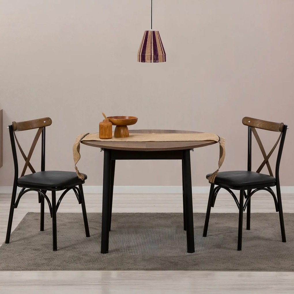 Stół do jadalni Oliver Walnut Black