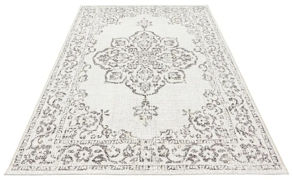 Szaro-kremowy dywan odpowiedni na zewnątrz NORTHRUGS Tilos, 160x230 cm