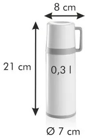 Tescoma Termos z kubkiem CONSTANT CREAM, 0,3 l, 0,3 l