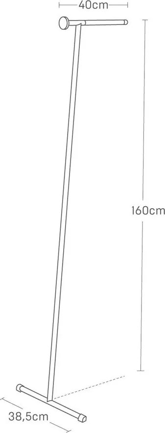 Biały metalowy wieszak ścienny 38,5 cm Tower – YAMAZAKI