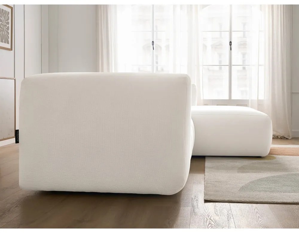 Biały narożnik (prawostronny/z szezlongiem) Talia – Bobochic Paris