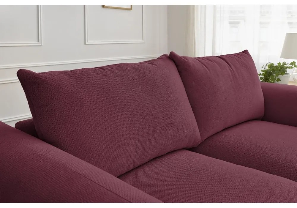 Bordowa sofa 193 cm Ernest – Bobochic Paris