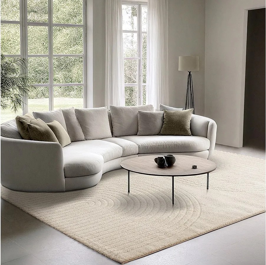 Dywan Elisa Geometryczny design, Krem, 200 x 280 cm