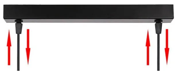 Czarna lampa wisząca ze szklanym kloszem 10x34 cm Bistro – Candellux Lighting