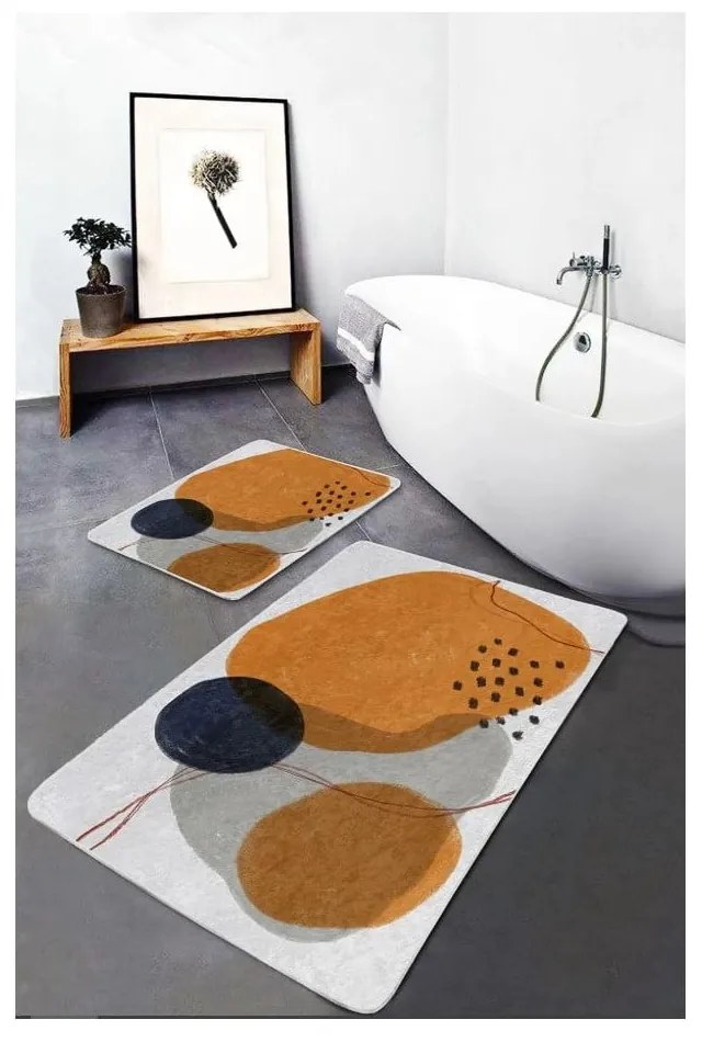 Aksamitne dywaniki łazienkowe zestaw 2 szt. 60x100 cm – Mila Home
