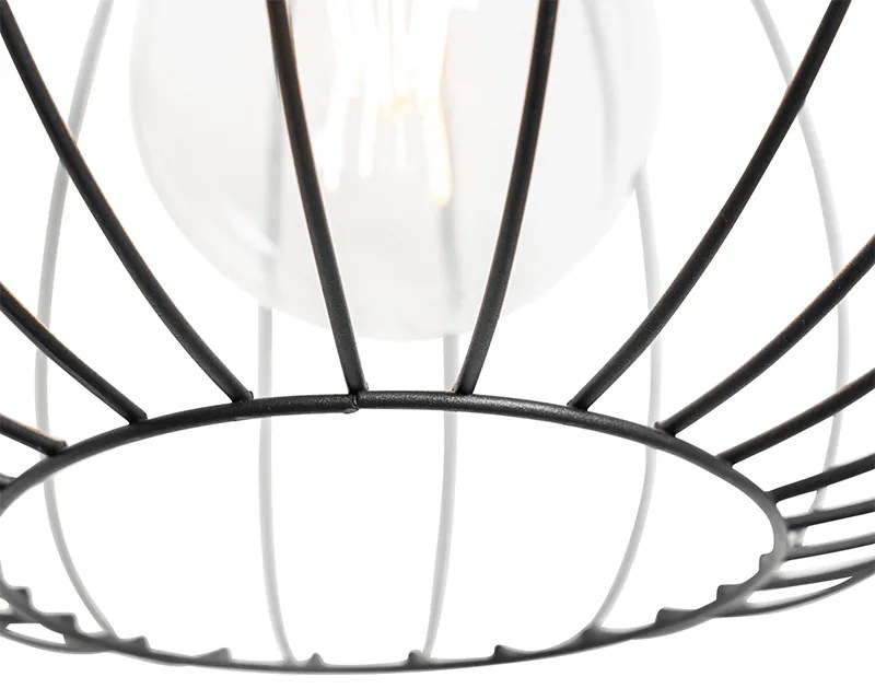 Industrialna lampa wisząca czarna - MargaritaDesignerski Oswietlenie wewnetrzne