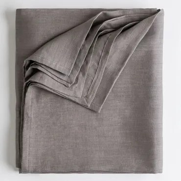 Obrus Lniany Zendan Szary Kret & 170 X 170 Cm - Sklum