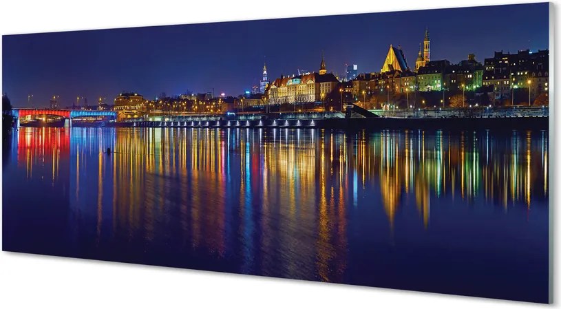 Szkło do Kuchni na Ścianę Nocny Most nad Wisłą