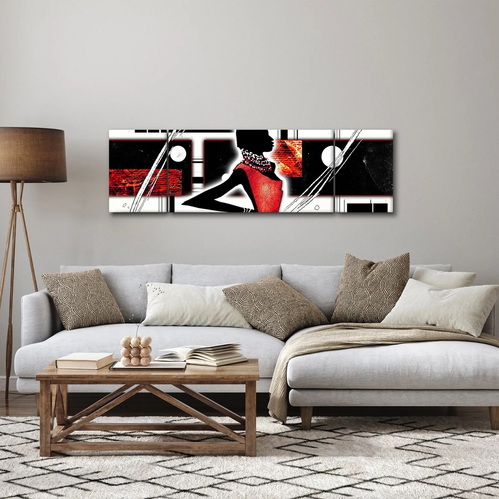 Obraz obrazu starożytnej damy (170x50 cm)