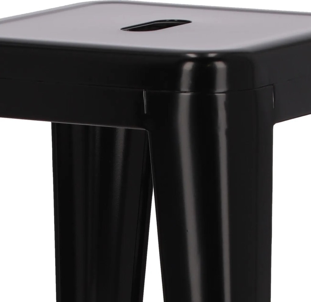 Stołek barowy Paris insp. Tolix 75 cm czarny