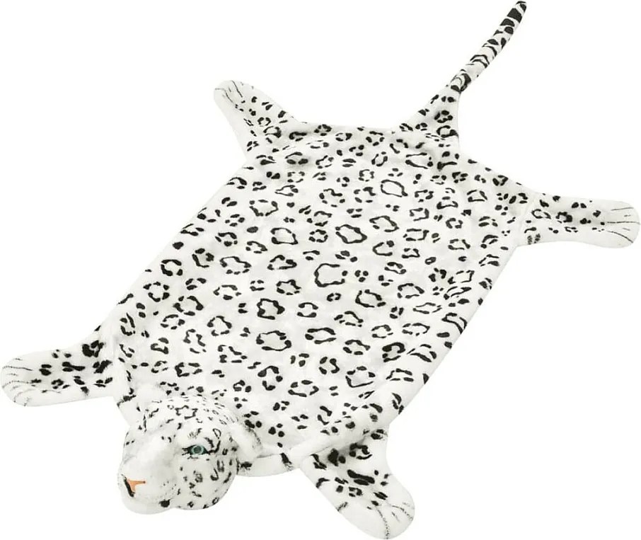 Dywan pluszowy leopard 139 cm Biały Dekoracyjny dla Dzieci i Dorosłych