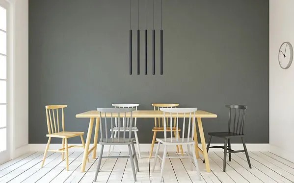 Designerska lampa wisząca E854-Pastels - czarny