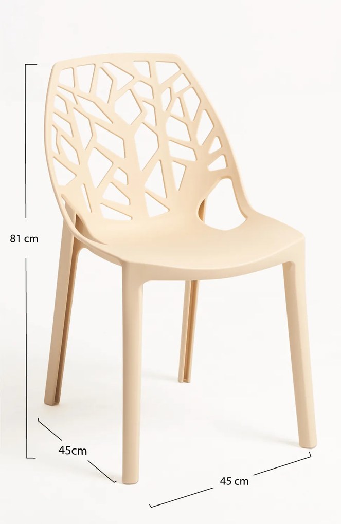 Zestaw 4 Krzese Hissar Polipropylen