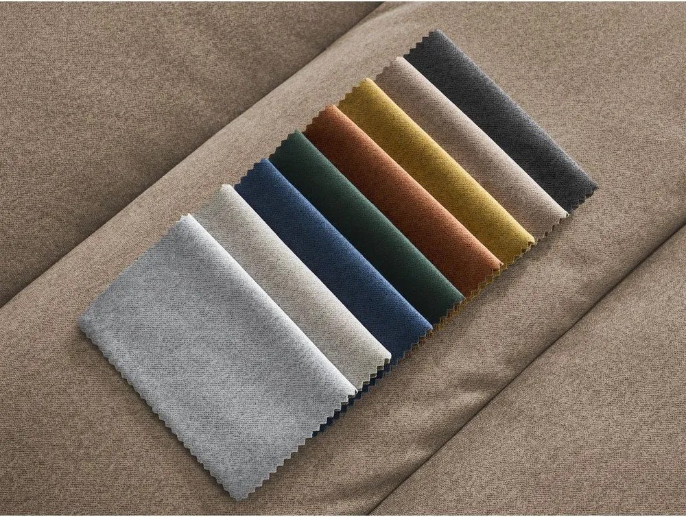 Szarobrązowy aksamitny podnóżek Sierra – Bobochic Paris