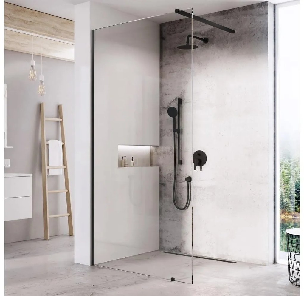 Ravak GW9WA030SZ1 - Kabina prysznicowa WALK-IN 120x200 cm czarna