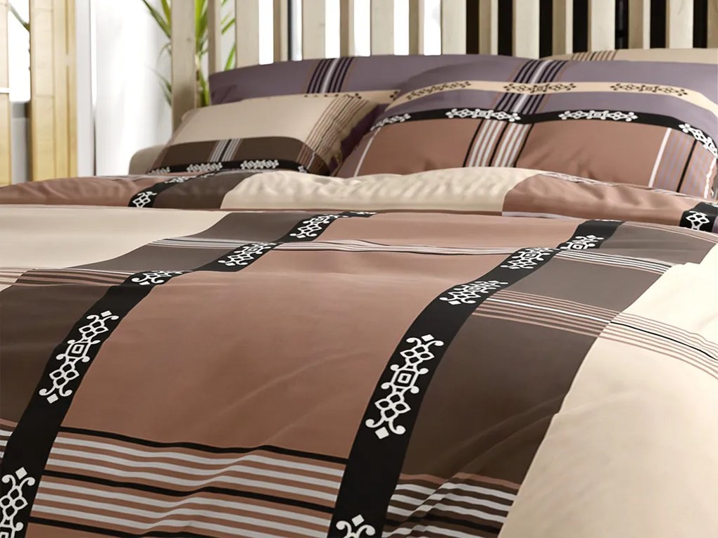 PrzytulneMieszkanie.pl PrzytulneMieszkanie.pl Bawełniana pościel DANIELA beżowa Rozmiar pościeli: 2 szt 70 x 90 cm | 200 x 220 cm