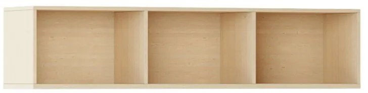Biblioteka INTEGRO z półkami, niższa, 465 x 1750 x 400 mm, 3 półki, buk